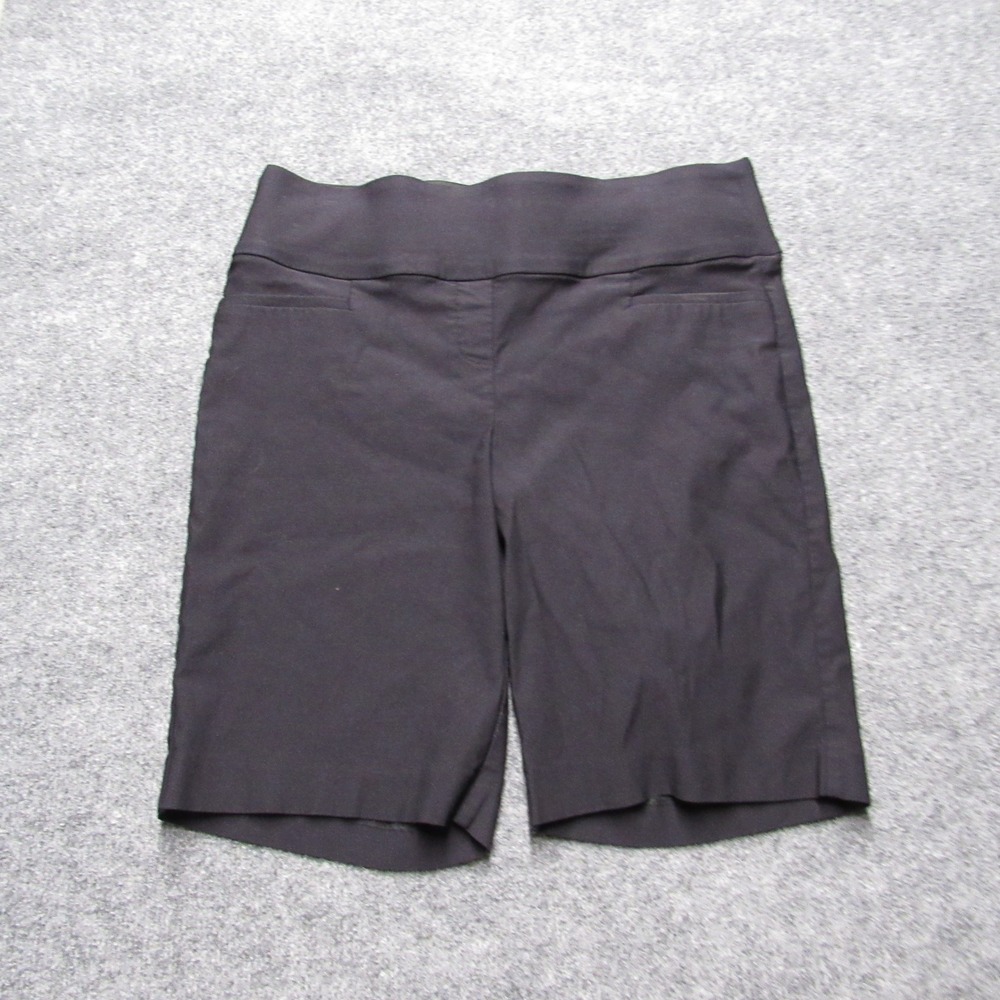 Apt. 9 Brynn Shorts Womens 16 Black Pull On Elastic Waist Stretch Bermuda